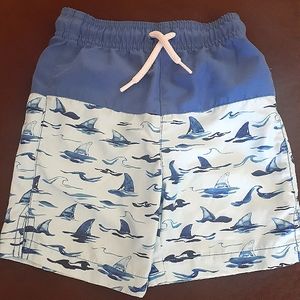 NWOT Children's Place Boys Shark Bathing Suit Trunks